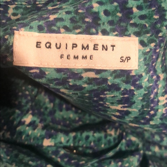 Equipment Blaise Silk Blouse in Blue Jade - Picture 6 of 8